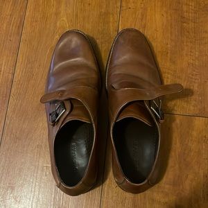 Cole haan single monk strap shoes